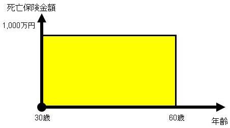 定期保険のイメージ図 定期保険のイメージ図